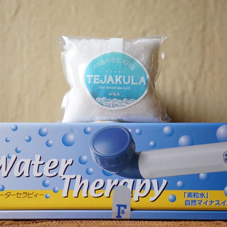「素粒水」抗酸化力のある水！を作る　浴室シャワー浄活水器　ウオーターセラピイー☆お塩プレゼント☆マイナスイオンの癒しを☆ペットボトルに汲み置きして災害時の常備水にも！