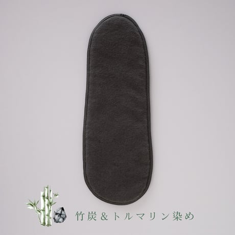 オーガニックコットンYUGAの布ナプキン/パッド　トルマリンと植物で染めた/ボタニカルワームウェア／パッド単品