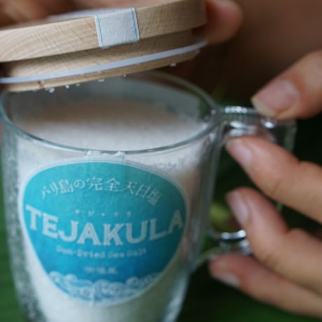TEJAKULA  バリ島の完全天日塩【あらじお】木蓋エコマグ　150g