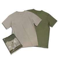 OVER-DYE PACK T-Shirts / SAND BEIGE & ARMY GREEN