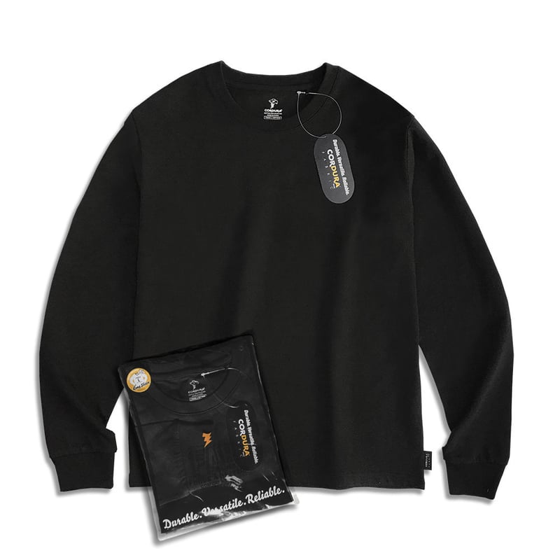 STRONG OURS ブラック ロンT カットソー NANGA tシャツ ECO HYBRID OVERSIZED L/S TEE / エコ