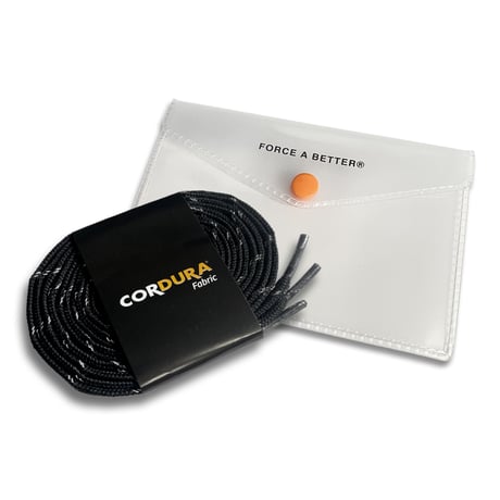 CORDURA® SHOELACES REFLECTIVE / Black