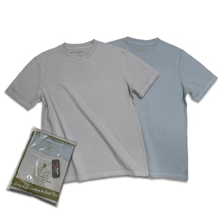 OVER-DYE PACK T-Shirts / BEIGE GREY & BLUE GREY
