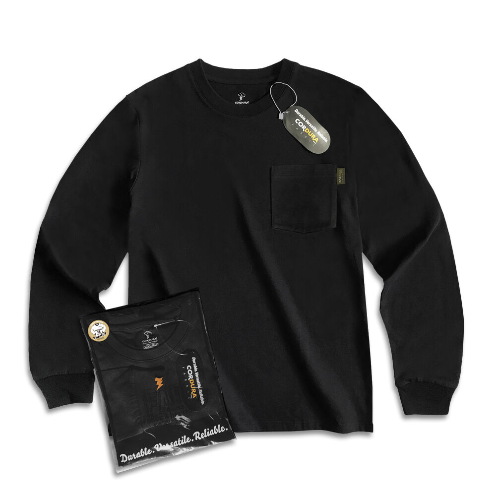 CORDURA® POCKET LONG SLEEVE T-Shirts / Black |