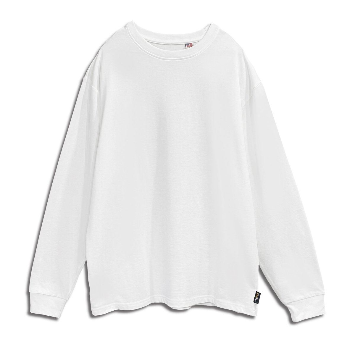 【即完品】Dad LONG-SLEEVE T-SHIRTS CORDURA® RELAX WIDE LONG SLEEVE T-Shirt / White