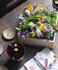 桐箱　flowerbox gift　〜季節のおすすめ花〜(税込)