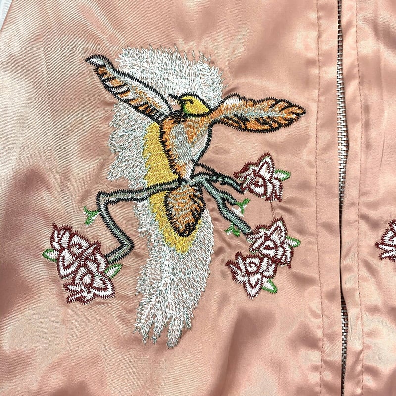 売れ筋ランキングも掲載中! 【順薇服飾】鳥刺繍 スカジャン サテン
