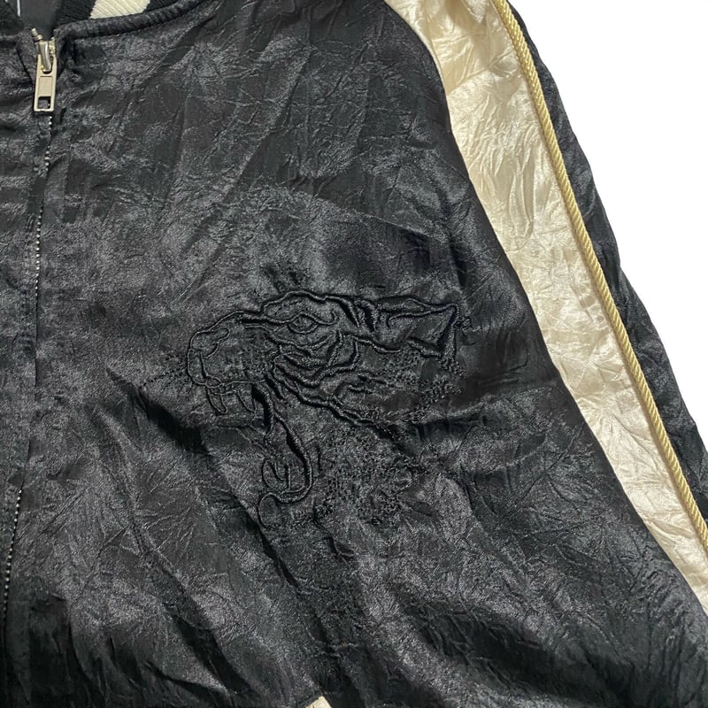 Unrelaxing 未使用近い 美品 別珍 虎 日本 スカジャン unisex 美品 TAILOR Toyo 日本 限定虎 スカジャン 別珍サテン Unisex