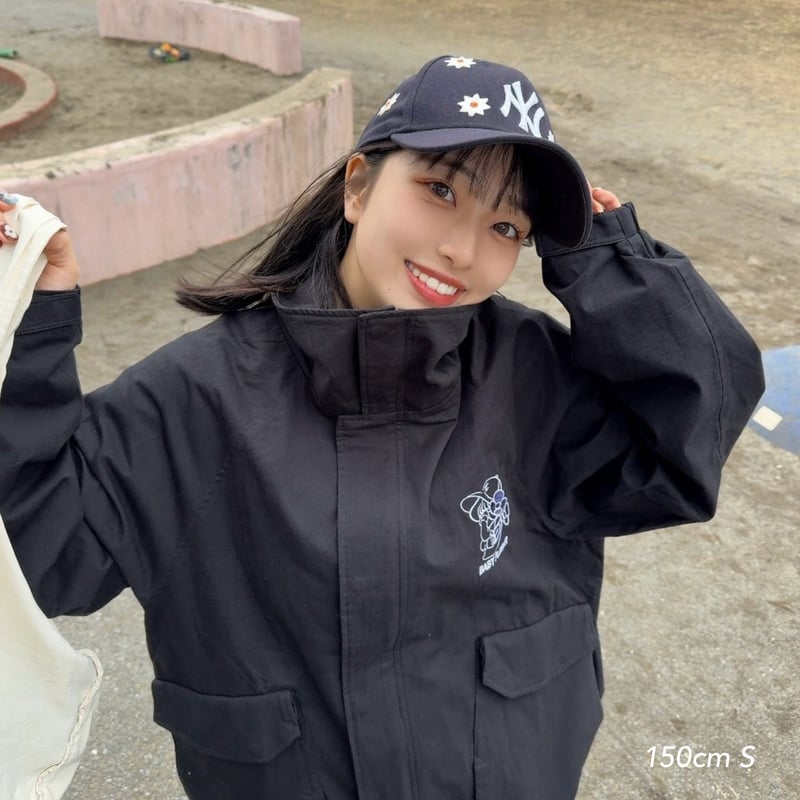 punchbaby flower nylon jacket | kaoyorinakami