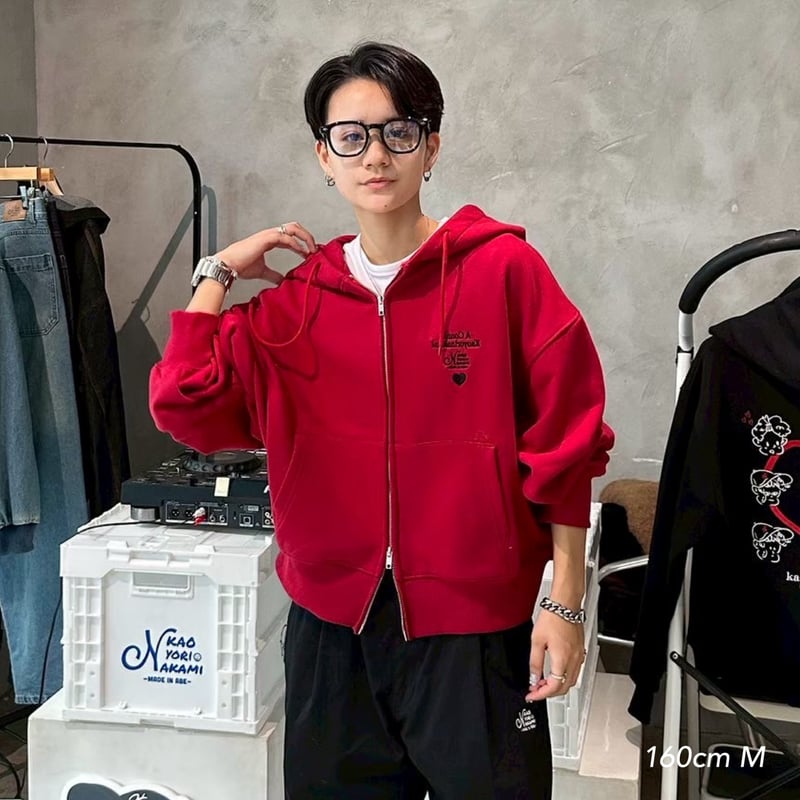 Connie short zip hoodie | kaoyorinakami