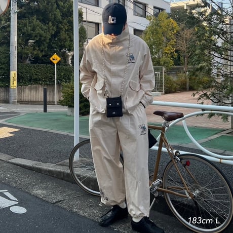punchbaby flower nylon jacket
