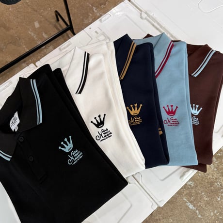 kaoyorinakami カオヨリナカミ ポロシャツ Sサイズ 新品 kaoyorinakami ポロシャツ balloon border polo shirt / バルーン