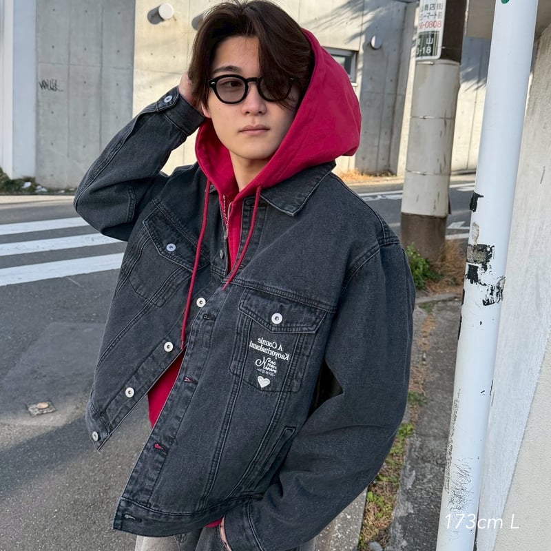 punchbaby denim jacket | kaoyorinakami