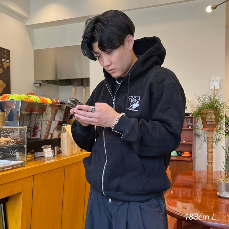 フィンレイソン kokoessu hippamuumi 　濃いブルー punchbaby fullzip hoodie | kaoyorinakami