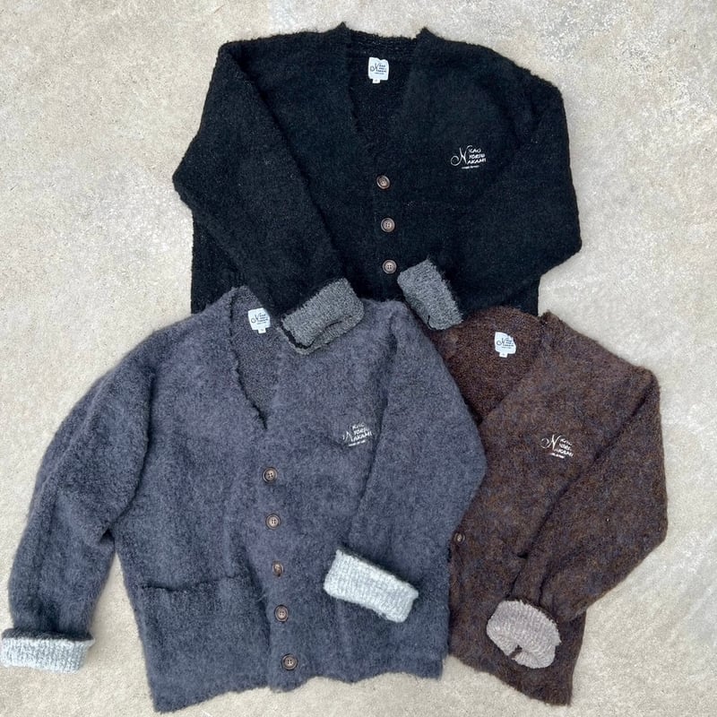 logo soft mood cardigan | kaoyorinakami