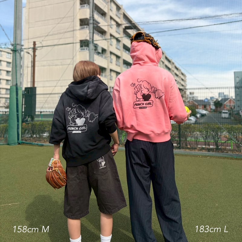 punch girl faded zip hoodie | kaoyorinakami