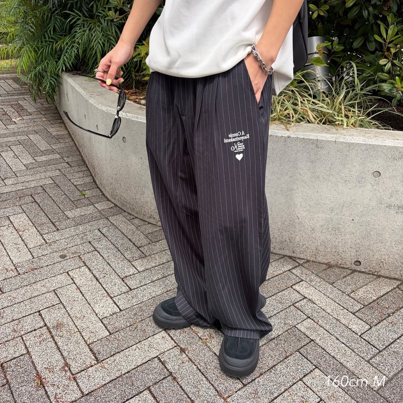 Connie stripe pants | kaoyorinakami