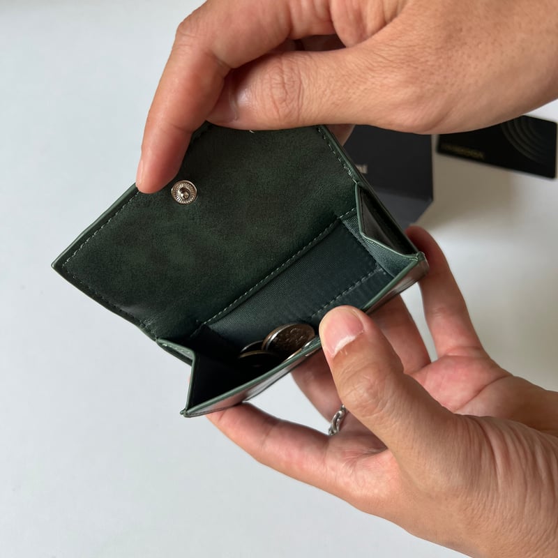 kaoyorinakami ☺︎<❤︎ leather wallet green ☺︎<❤︎ leather wallet | kaoyorinakami