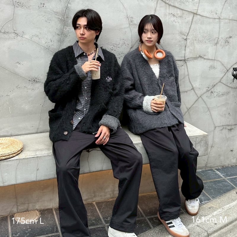 logo soft mood cardigan | kaoyorinakami