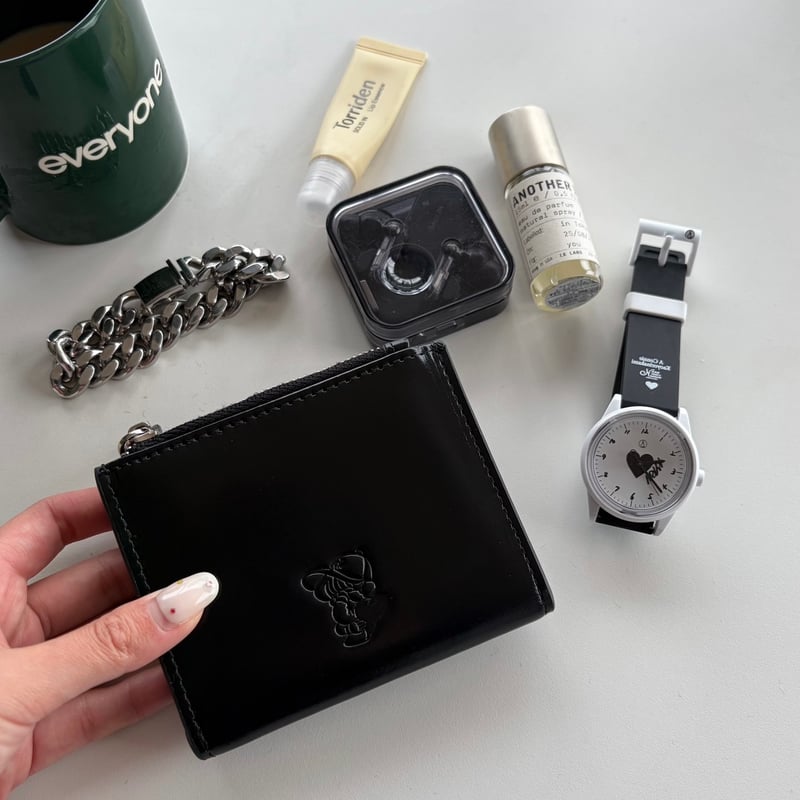 punchbaby leather wallet | kaoyorinakami