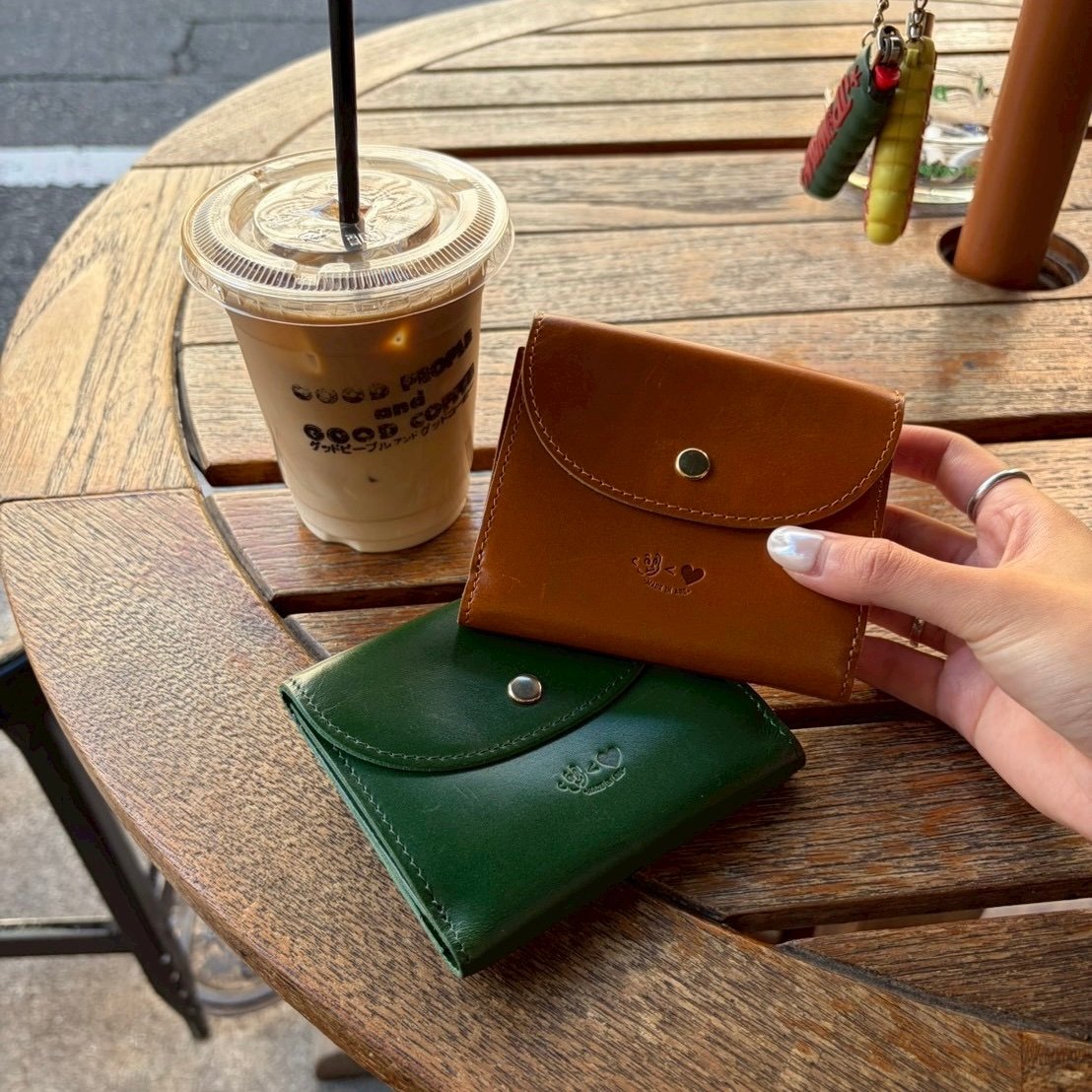 ☺︎<❤︎ leather wallet | kaoyorinakami