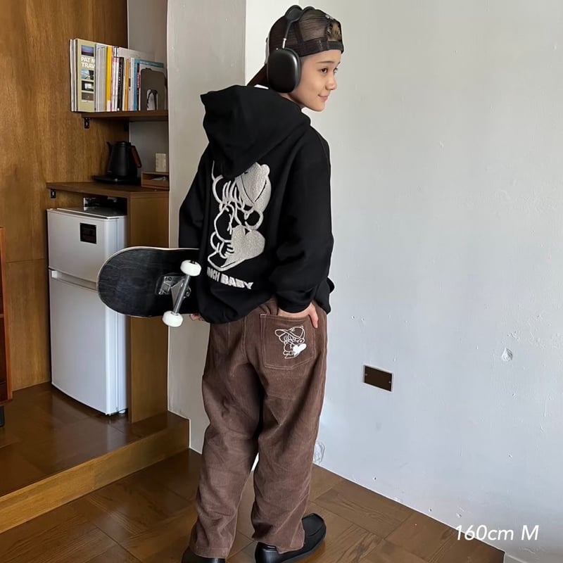 kaoyorinakami corduroy pants ブラック
