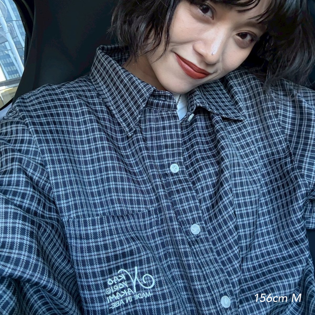 トップス Connie HS check shirt kaoyorinakami check shirt | kaoyorinakami