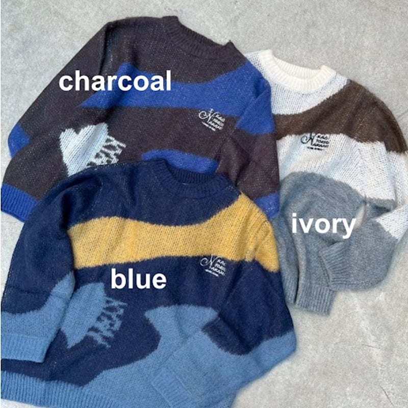 marble logo knit | kaoyorinakami