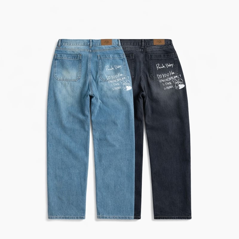 punchbaby denim pants | kaoyorinakami
