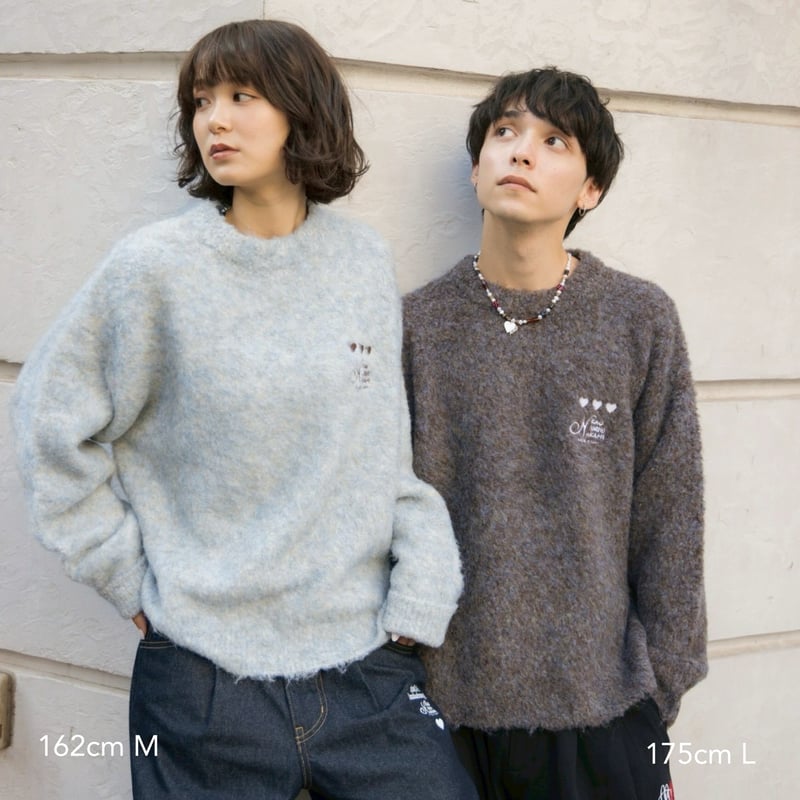 logo boucle knit | kaoyorinakami