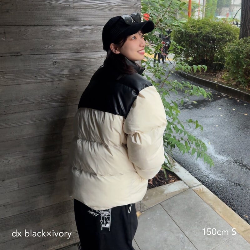 カオヨリナカミ　kaoyorinakami　ダウンジャケット　アイボリー kaoyorinakami ダウンジャケット ダウン reversible down jacket