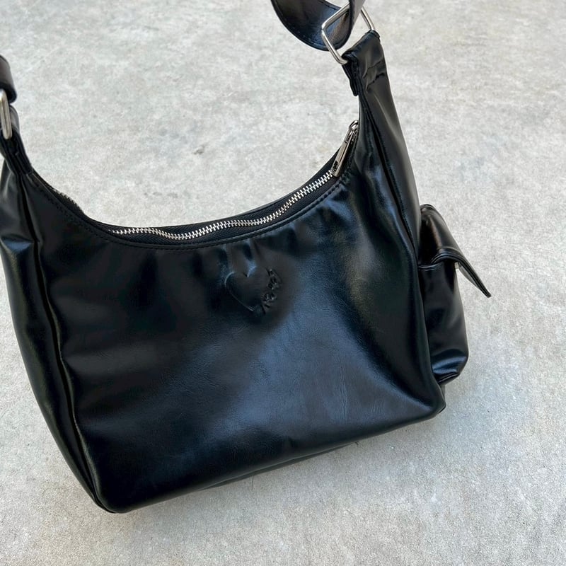 カオヨリナカミ Connie leather like shoulder Connie mini shoulderbag | kaoyorinakami