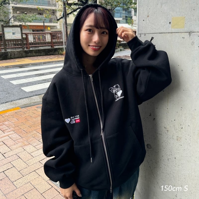 フィンレイソン kokoessu hippamuumi 　濃いブルー punchbaby fullzip hoodie | kaoyorinakami