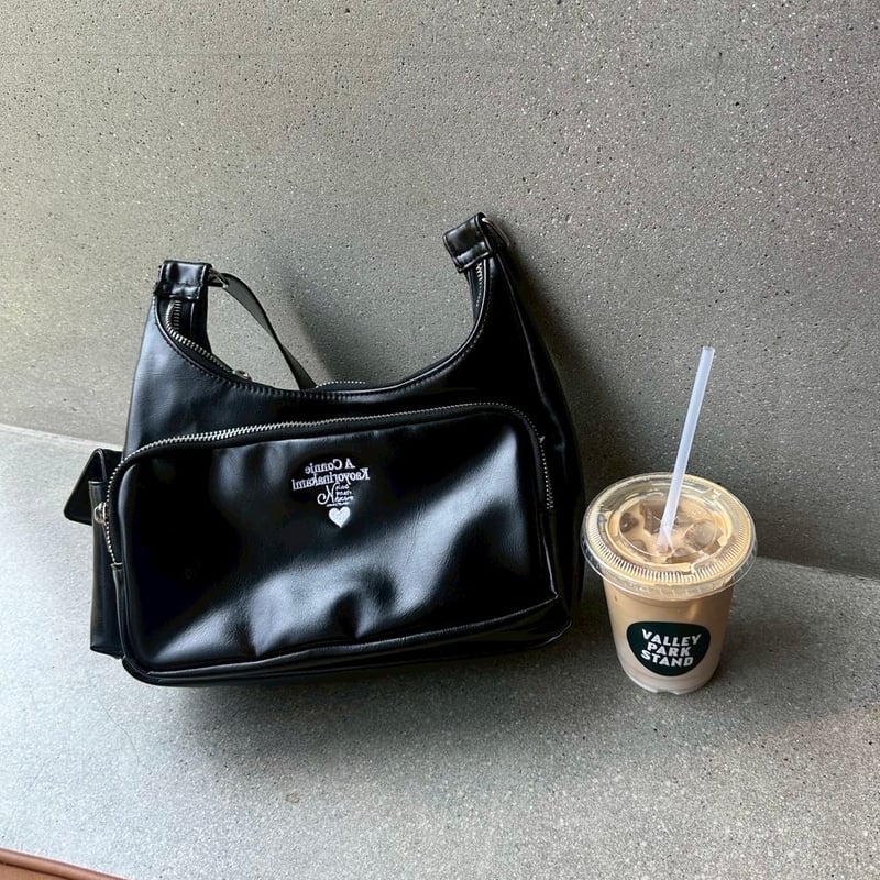 カオヨリナカミ　Connie mini bag BLACK Connie mini bag | kaoyorinakami