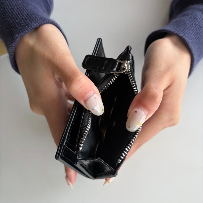 punchbaby leather wallet | kaoyorinakami