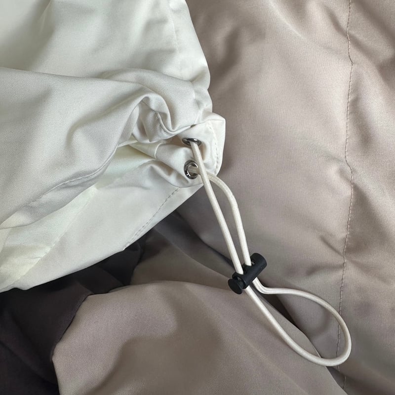 kaoyorinakami カオヨリナカミ check scarf ブラウン panel blouson | kaoyorinakami