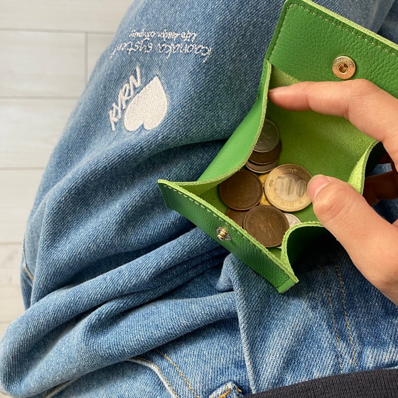 leather coin purse | kaoyorinakami leather coin purse | kaoyorinakami