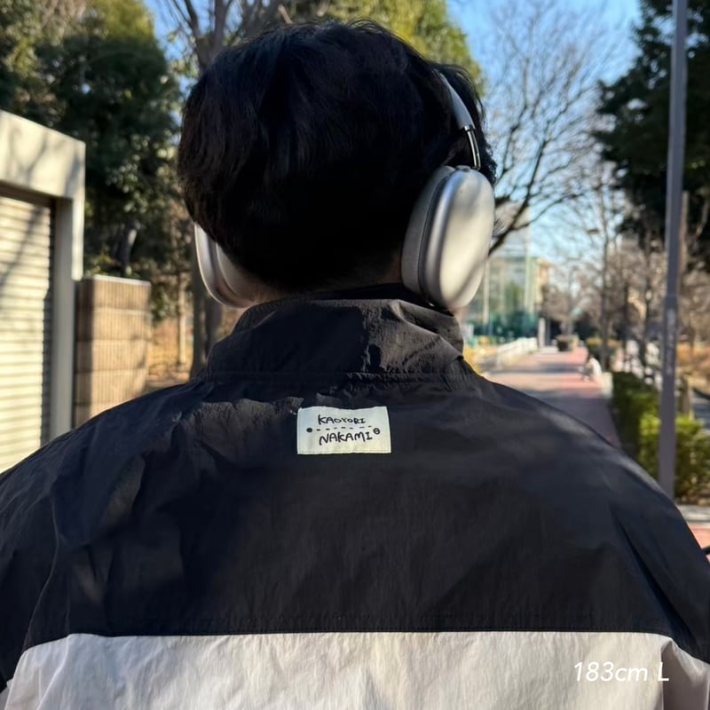 bicolor nylon jacket | kaoyorinakami