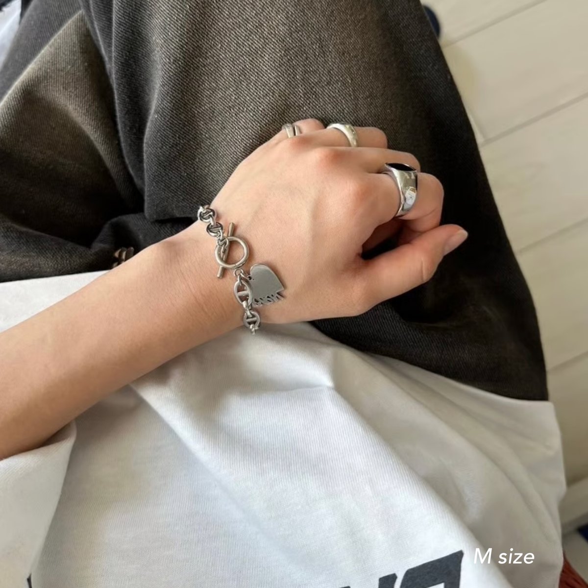 kaoyorinakami ❤︎KYRN bracelet シルバー ❤︎KYRN bracelet | kaoyorinakami