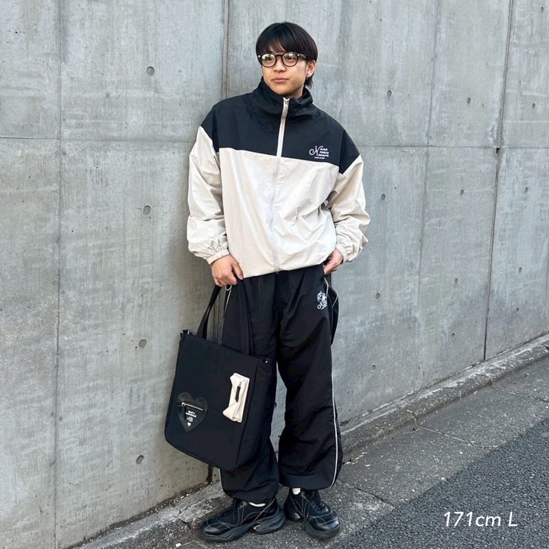 bicolor nylon jacket | kaoyorinakami