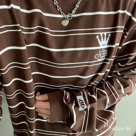 crown logo border longtee
