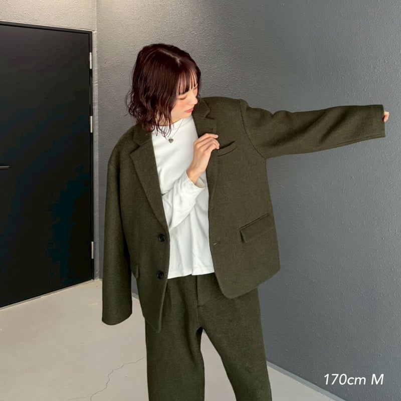 kaoyorinakami wool tailored jacketセットアップ wool tailored jacket | kaoyorinakami