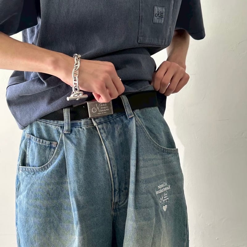 カオヨリナカミ　Connie denim pants black Connie denim pants | kaoyorinakami