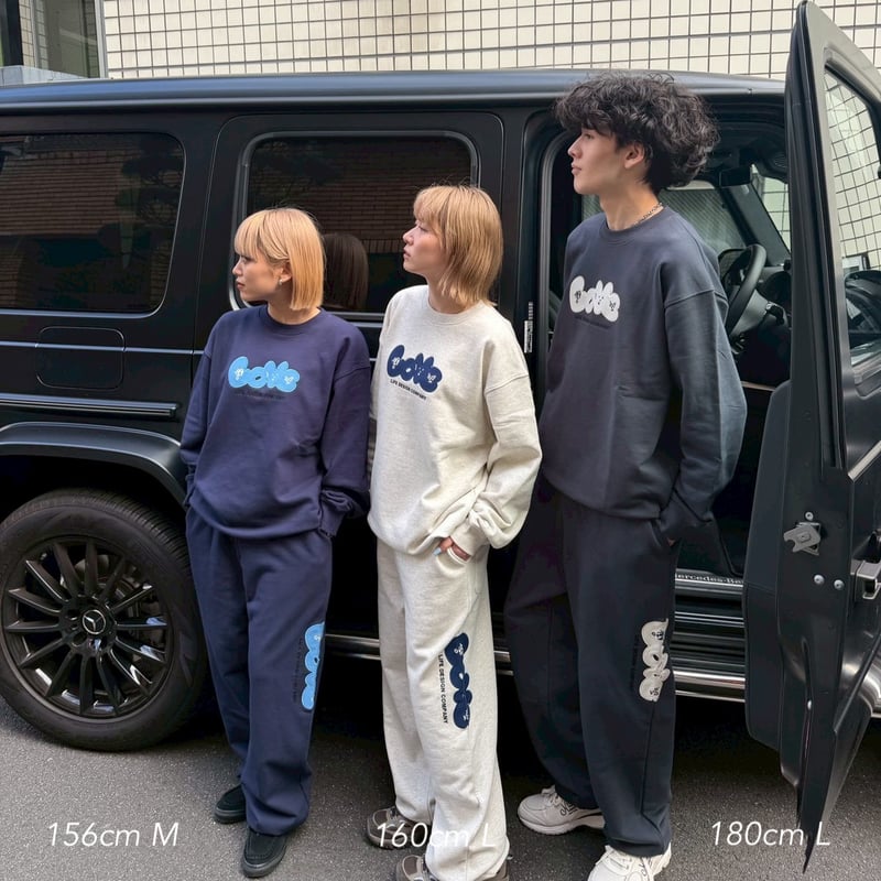 【完売品・新品】kaoyorinakami ネイビーMサイズ our love sweatpants | kaoyorinakami