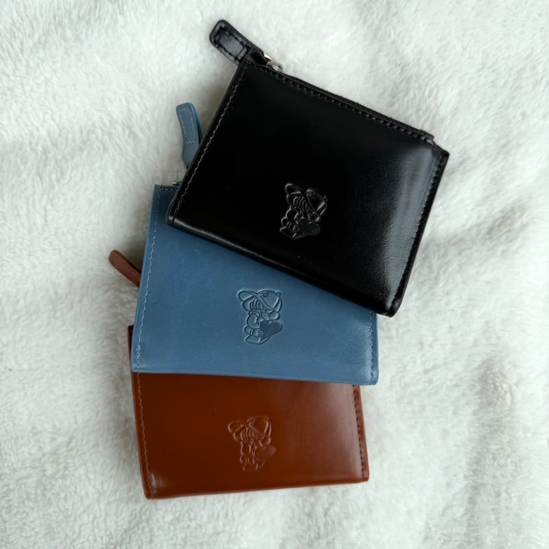 punchbaby leather wallet | kaoyorinakami