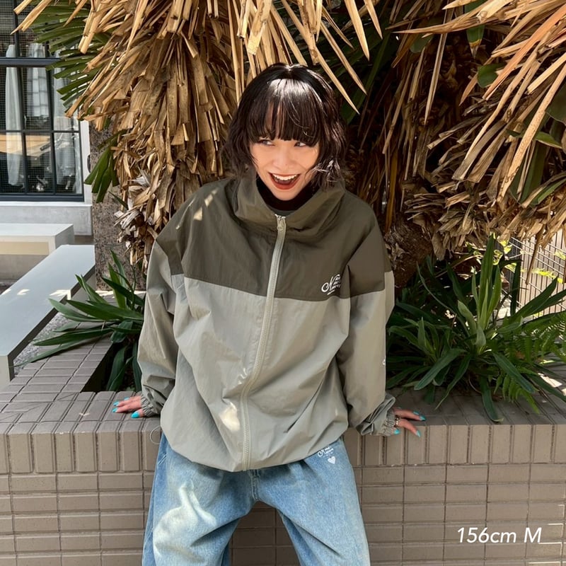 ジャケット・アウター bicolor nylon jacket kaoyorinakami bicolor nylon jacket | kaoyorinakami