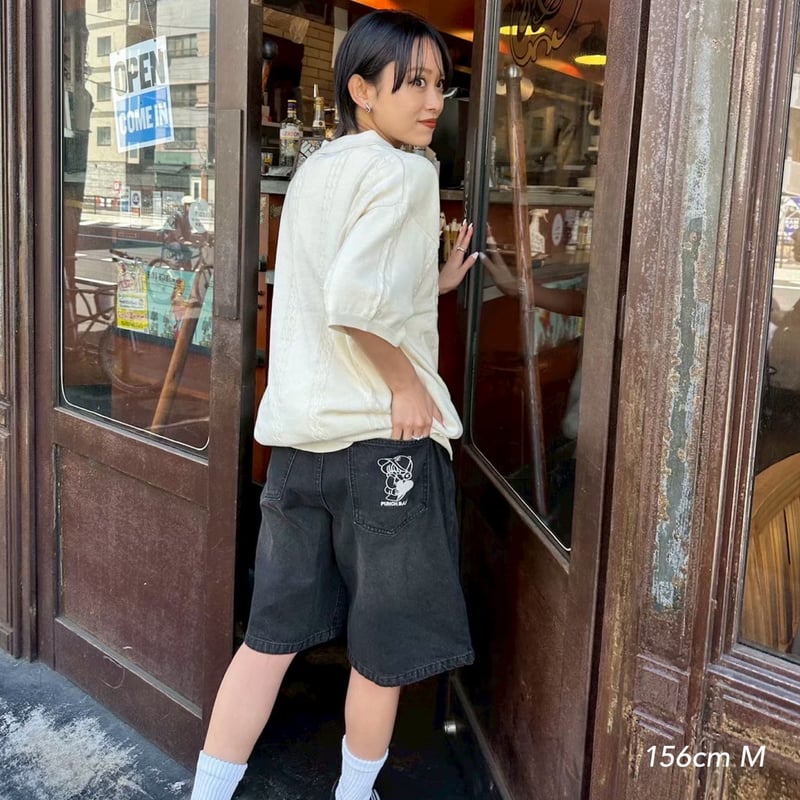 パンツ kaoyorinakami PUNCHBABY denim punchbaby denim halfpants | kaoyorinakami