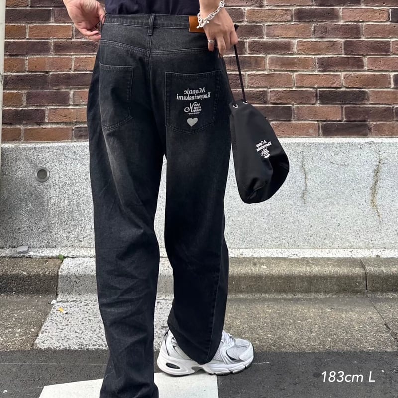 DECO DENIM PANTS | kaoyorinakami