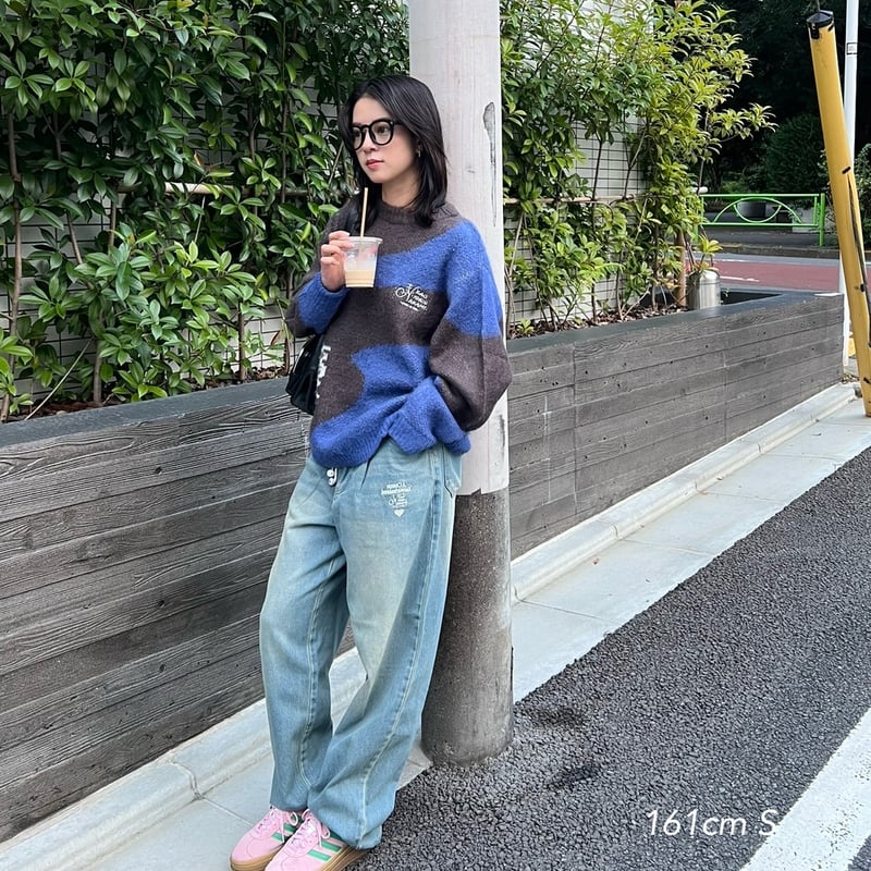 marble logo knit | kaoyorinakami