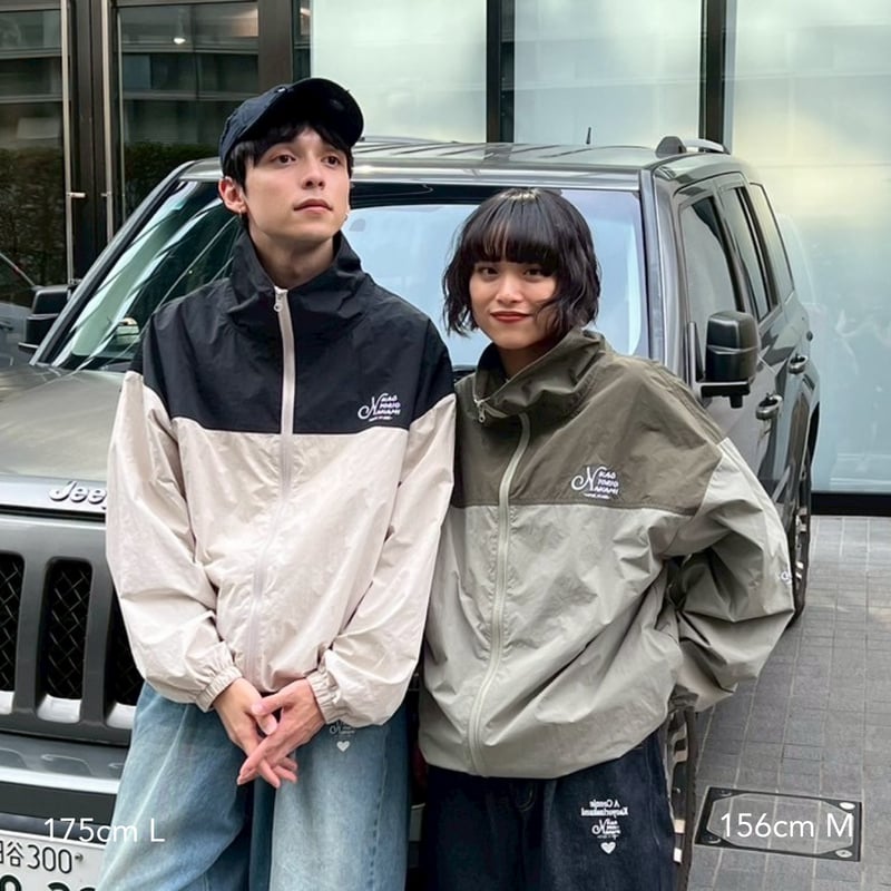 ジャケット・アウター bicolor nylon jacket kaoyorinakami bicolor nylon jacket | kaoyorinakami